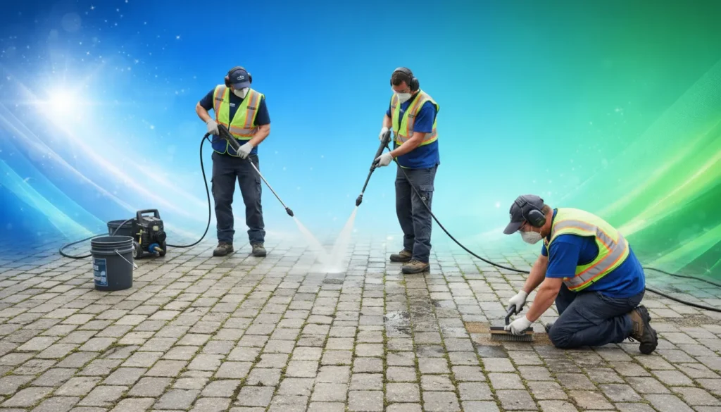 تنظيف انترلوك في الشارقة