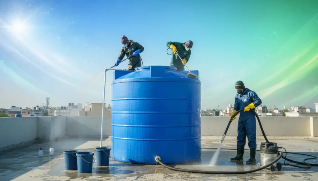 تنظيف خزانات مياه في أم القيوين