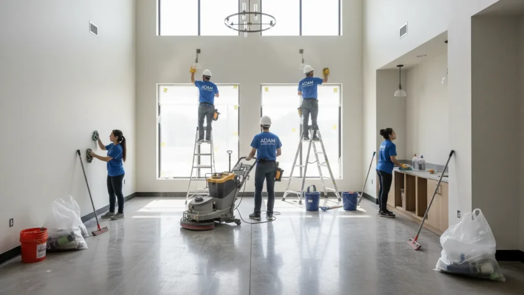 تنظيف بعد التشطيب 