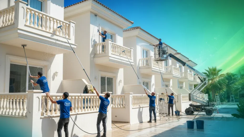 تنظيف فلل في العين