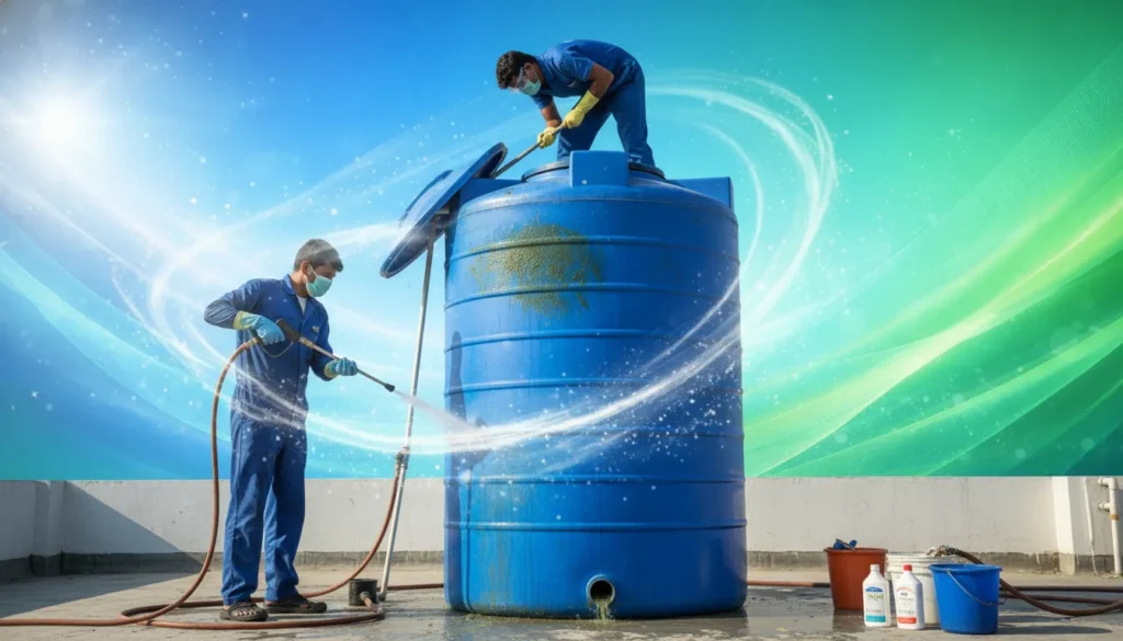 تنظيف خزانات مياه في أم القيوين