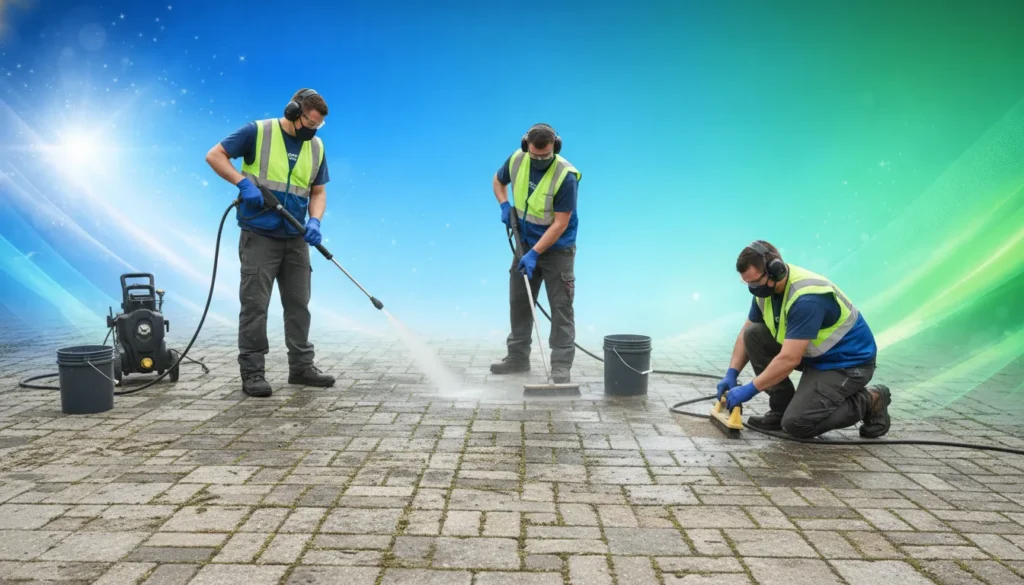 تنظيف انترلوك في الشارقة