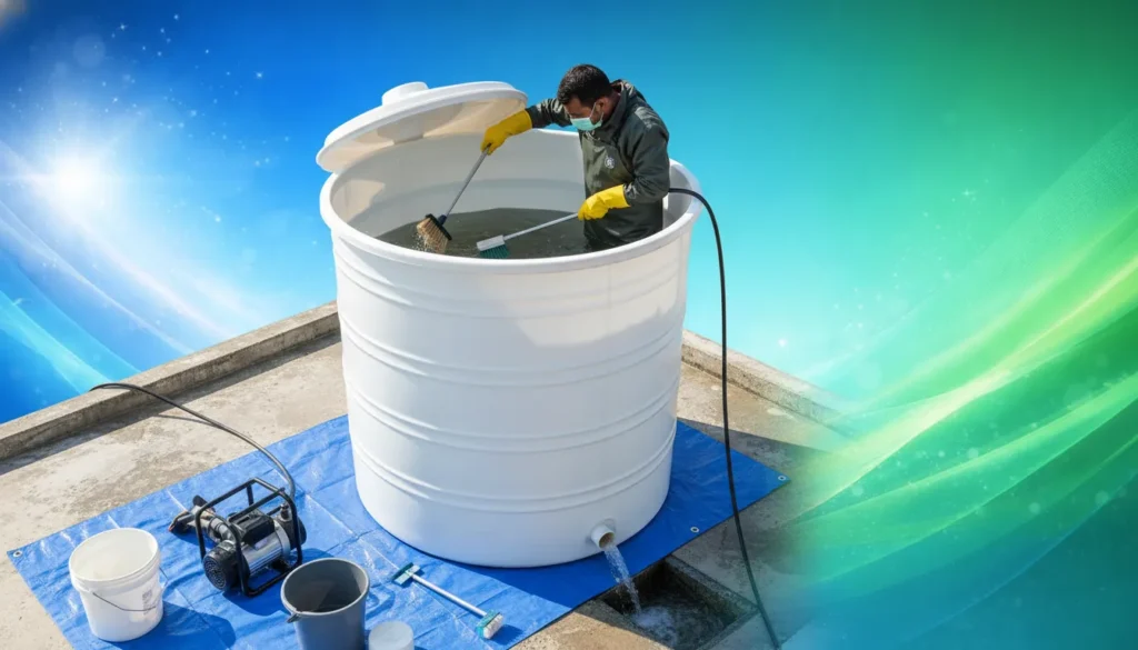 تنظيف خزانات مياه في أم القيوين