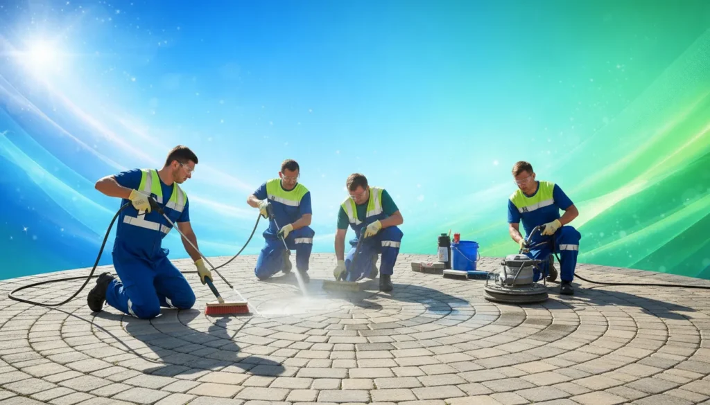 تنظيف انترلوك في الشارقة