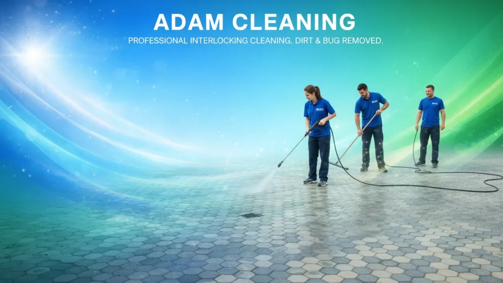 تنظيف انترلوك في العين