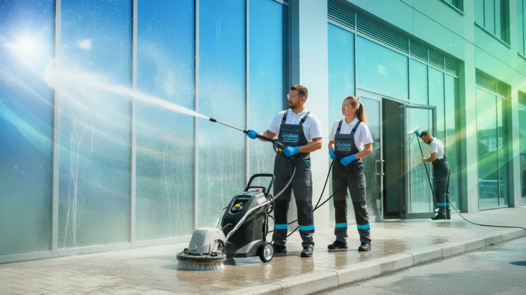 تنظيف واجهات في رأس الخيمة