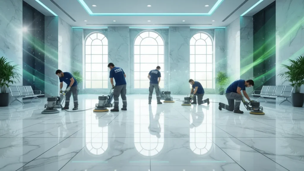 جلي رخام في أم القيوين