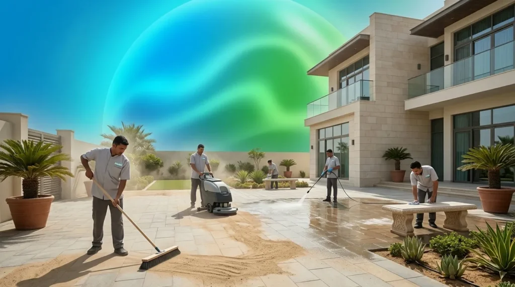 تنظيف حوش في أبوظبي