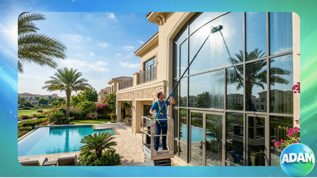 Exterior Glass Cleaning in Ajman