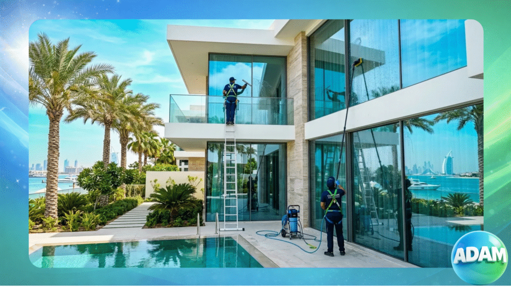Exterior Glass Cleaning in Al Ain