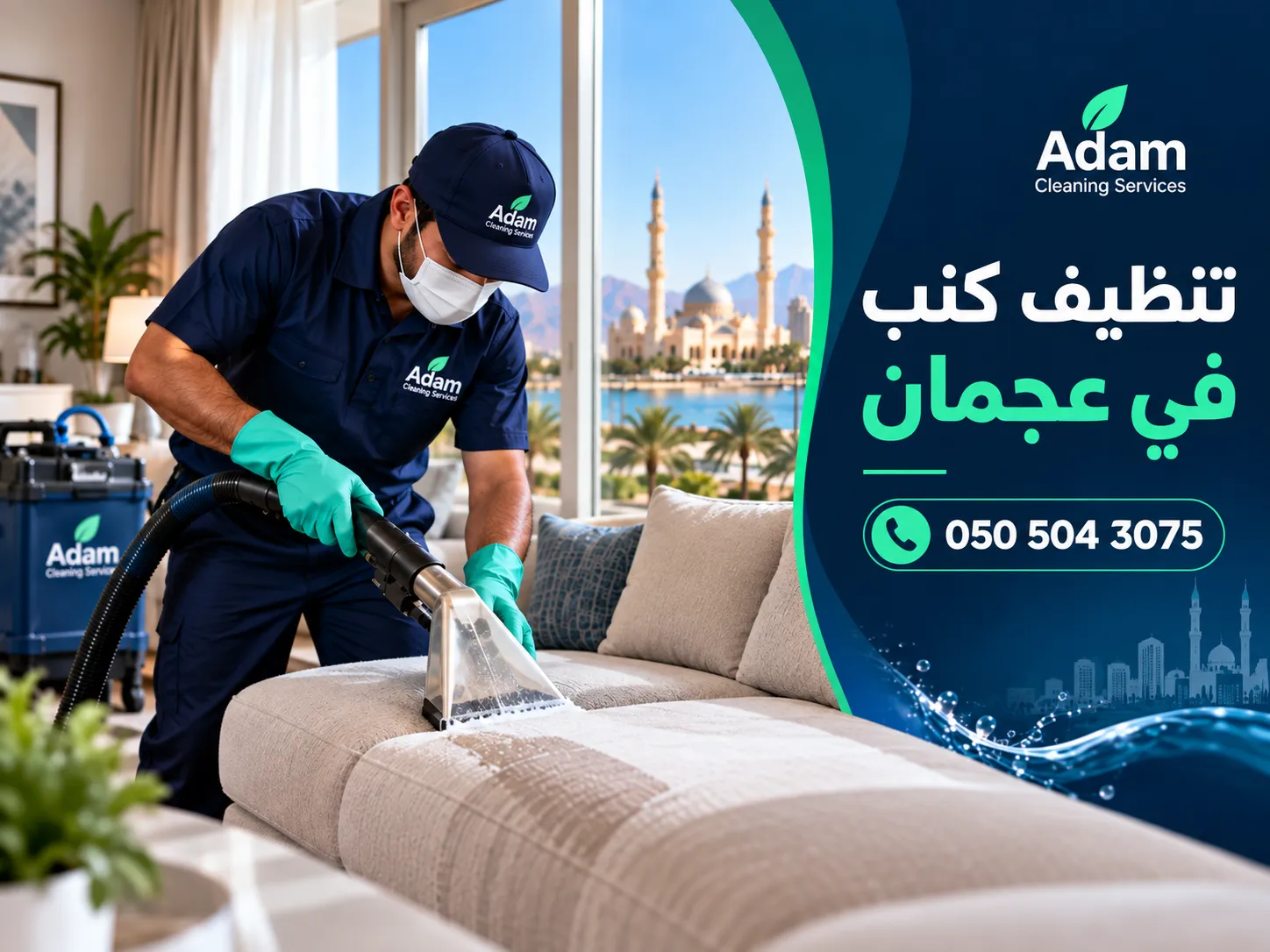 خدمة تنظيف كنب في عجمان وتنظيف المفروشات المنزلية باستخدام معدات متخصصة