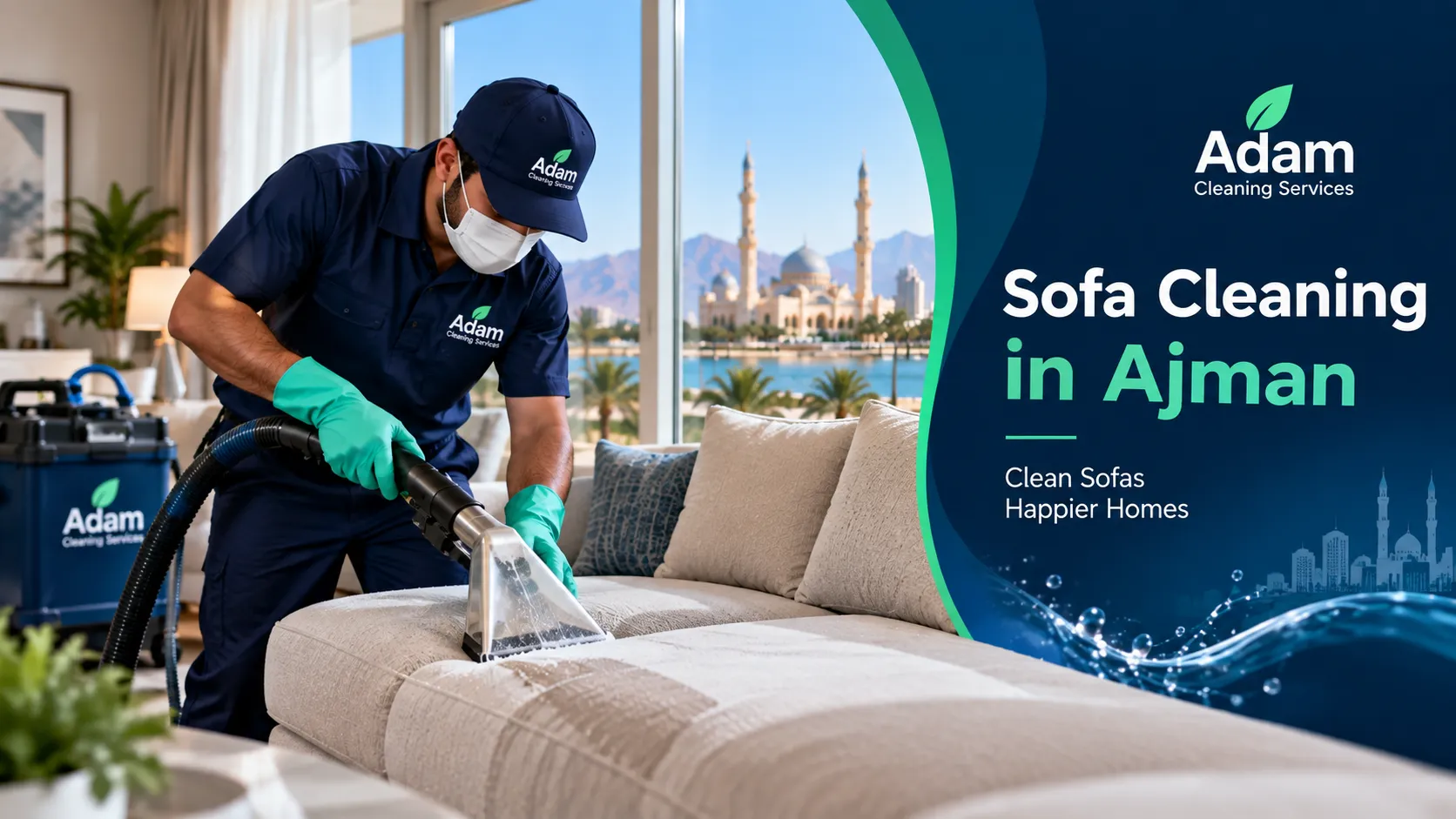Sofa Cleaning in Ajman prices and professional upholstery cleaning service
