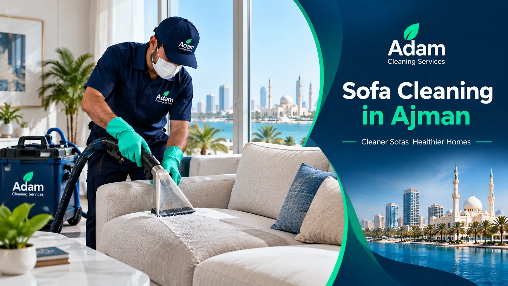 Sofa Cleaning in Ajman and professional upholstery cleaning services