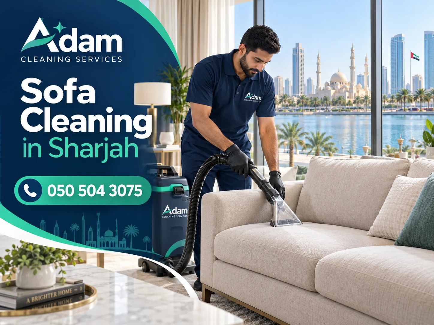 Sofa Cleaning in Sharjah price and deep upholstery cleaning service